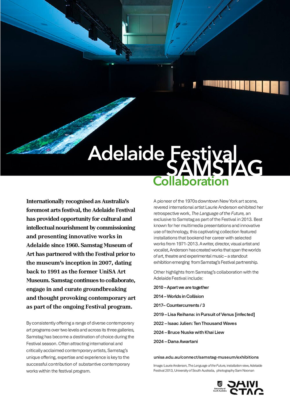SAMSTAG Adelaide Festival Collaboration