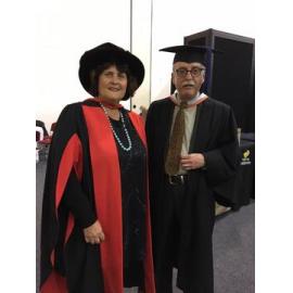 Peter Cardwell and Prof Jennifer McKay Gruaduations 2017