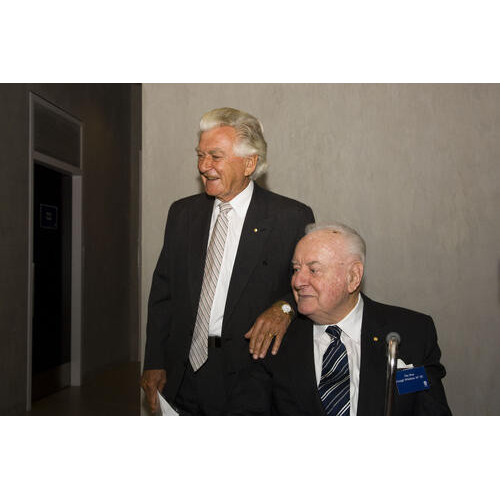 Namesake attends building launch